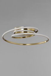 BHS Lighting Pei Flush Ceiling Light in Gold - thumbnail 2