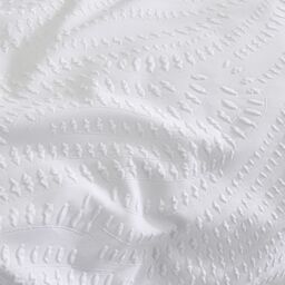 Wylder Georgia Heat Pressed Duvet Cover Set in White - Size: Super King - thumbnail 3