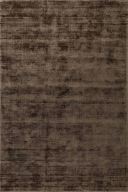 THE RUGS Vikosa Jane Viscose Soft Plain Rug Living Room in Brown - Size: 120 cm x 180 cm - image 1