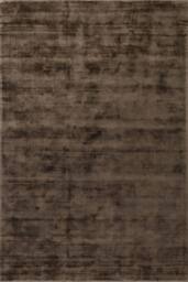THE RUGS Vikosa Jane Viscose Soft Plain Rug Living Room in Brown - Size: 120 cm x 180 cm