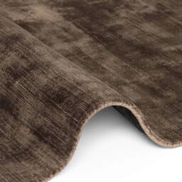 THE RUGS Vikosa Jane Viscose Soft Plain Rug Living Room in Brown - Size: 120 cm x 180 cm - thumbnail 8