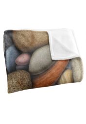 JQ Licensing Autumn Stones Silky Touch Super Soft Throw Blanket 152 X 127 cm in White - thumbnail 3
