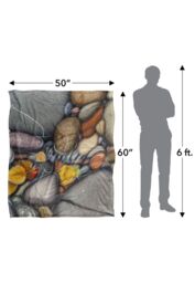 JQ Licensing Autumn Stones Silky Touch Super Soft Throw Blanket 152 X 127 cm in White - thumbnail 5