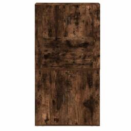 Berkfield Home Highboard Smoked Oak Engineered Wood in Brown - thumbnail 8