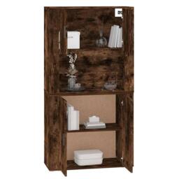 Berkfield Home Highboard Smoked Oak Engineered Wood in Brown - thumbnail 7