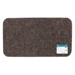 JVL Delta Scraper Door Mat, 40x70cm, Brown - Size: 40 cm x 70 cm - thumbnail 1