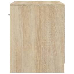 Berkfield Home Nightstand 2 pcs with Drawer Oak Colour in Light Tan - thumbnail 9