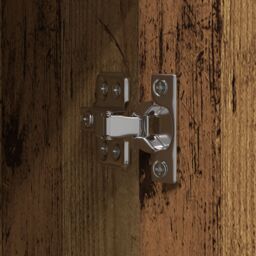 Berkfield Home Highboard Old Wood 60 x 32 x 153 cm - made from engineered wood in Brown - thumbnail 9