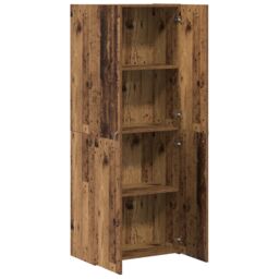 Berkfield Home Highboard Old Wood 60 x 32 x 153 cm - made from engineered wood in Brown - thumbnail 5