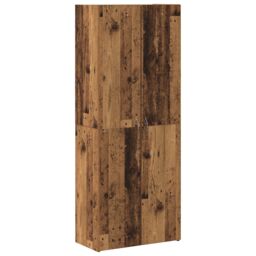 Berkfield Home Highboard Old Wood 60 x 32 x 153 cm - made from engineered wood in Brown - thumbnail 2