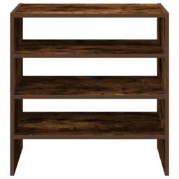 Berkfield Home Shoe Racks 2 pcs Stackable Smoked Oak 60x30x30.5 cm in Brown - thumbnail 4