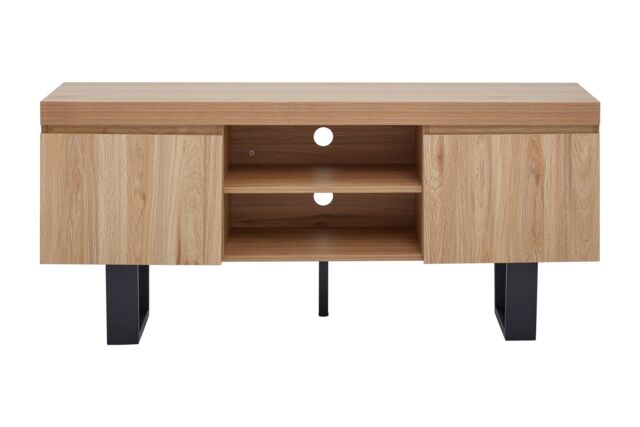 Orsina Natural Finish Media Unit, Sleek Design Modern TV Unit For Livingroom, Aesthetics Contemporary TV Unit - image 1