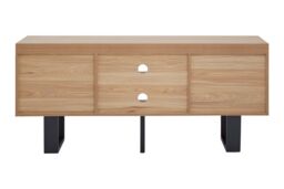Orsina Natural Finish Media Unit, Sleek Design Modern TV Unit For Livingroom, Aesthetics Contemporary TV Unit - thumbnail 5