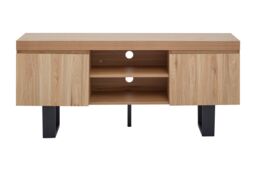 Orsina Natural Finish Media Unit, Sleek Design Modern TV Unit For Livingroom, Aesthetics Contemporary TV Unit - thumbnail 1