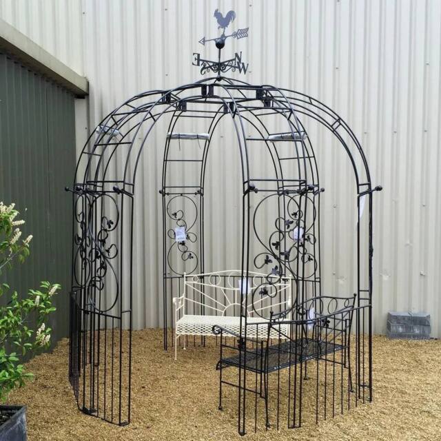 Poppyforge Flower Traditional 6 Sided & Panels - W244 x H256 cm in Black - image 1