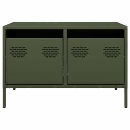 Berkfield Home TV Cabinet Olive Green 68x50x43.5 cm Cold-rolled Steel - thumbnail 6