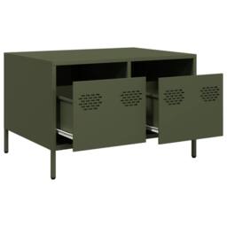 Berkfield Home TV Cabinet Olive Green 68x50x43.5 cm Cold-rolled Steel - thumbnail 5
