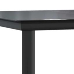 Berkfield Home 5 Piece Garden Dining Set Black Poly Rattan Glass - thumbnail 9