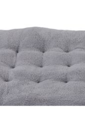 Living and Home 170x48cm Sherpa Fleece Lounge Cushion Warm Seat Pad Cosy Home Decor in Grey - Size: 170x48 cm - thumbnail 7