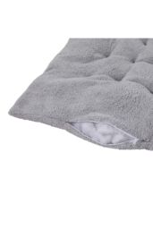 Living and Home 170x48cm Sherpa Fleece Lounge Cushion Warm Seat Pad Cosy Home Decor in Grey - Size: 170x48 cm - thumbnail 8