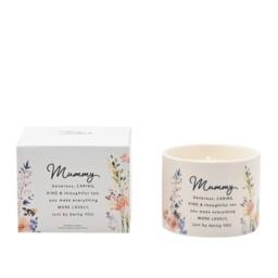 The Cottage Garden Mother's Day Ceramic Candle 100g - Mummy in White - thumbnail 4