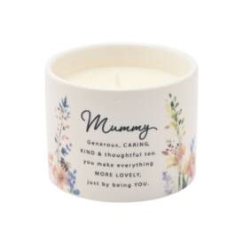 The Cottage Garden Mother's Day Ceramic Candle 100g - Mummy in White - thumbnail 5