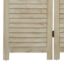 Berkfield Home 6-Panel Room Divider 210x165 cm Solid Wood Paulownia in Brown - thumbnail 6