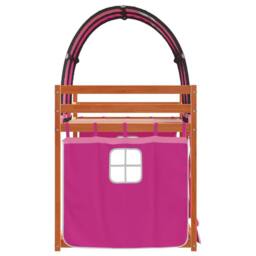Berkfield Home Bunk Bed without Mattress Pink 90x190 cm Single Solid Wood Pine - thumbnail 6