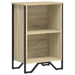 Berkfield Home Bookcase Sonoma Oak 50x31x74.5 cm Engineered Wood in Light Tan - thumbnail 1