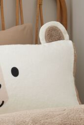 Catherine Lansfield 'Cosy Bear' So Soft Duvet Cover Set in Natural - Size: Single - thumbnail 3