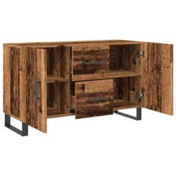 Berkfield Home Sideboard Old Wood 100x36x60 cm Engineered Wood in Brown - Size: 100 x 36 x 60 cm - thumbnail 7