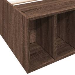 Berkfield Home Bed Frame without Mattress Brown Oak 100x200 cm - thumbnail 7
