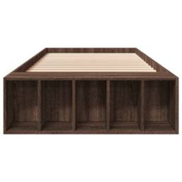 Berkfield Home Bed Frame without Mattress Brown Oak 100x200 cm - thumbnail 4