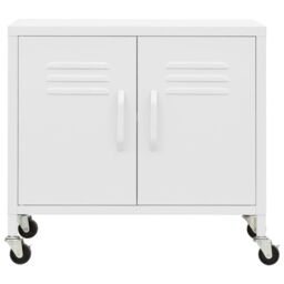 Berkfield Home Storage Cabinet White 60x35x56 cm Steel - Size: 60 x 35 x 56 cm - thumbnail 3