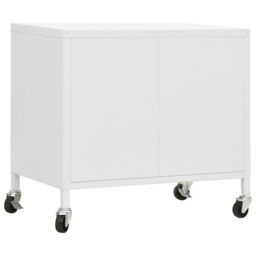 Berkfield Home Storage Cabinet White 60x35x56 cm Steel - Size: 60 x 35 x 56 cm - thumbnail 5