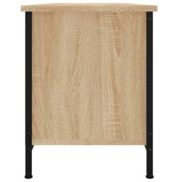 Berkfield Home TV Cabinet with Doors Sonoma Oak 102x35x45 cm Engineered Wood in Light Brown - Size: 102 x 35 x 45 cm - thumbnail 7