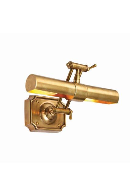 Netlighting 2 Light Picture Wall Light Lamp Brass LED E14 in Gold - image 1