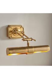 Netlighting 2 Light Picture Wall Light Lamp Brass LED E14 in Gold - thumbnail 5