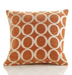 Luxury Living Luxury Chenille Cushion set of 4 in Orange - Size: 45 cm x 45 cm - thumbnail 3