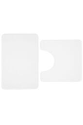 Catherine Lansfield Anti- Bacterial Memory Foam' Bath & Pedestal Mat Set in White - thumbnail 6
