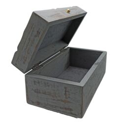 KDMD Vintage Deco - Multi Purpose Box - 22x12x10cm - Grey Star - Size: 22 x 12 x 10 cm - thumbnail 2