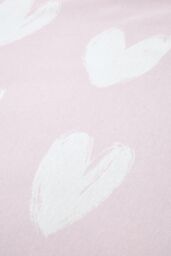 Catherine Lansfield 'Brushed Cotton Hearts' Fitted Sheet in Pink - Size: Junior - thumbnail 2