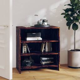 Berkfield Home Sideboard Smoked Oak 70x40.5x75 cm Engineered Wood in Brown - thumbnail 2