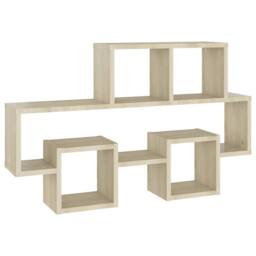 Berkfield Home Durable Car-shaped Wall Shelf Sonoma Oak 82x15x51 cm Engineered Wood in Light Oak - Size: 82 x 15 x 51 cm - thumbnail 3
