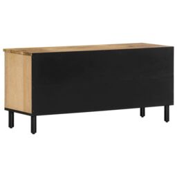 Berkfield Home TV Cabinet 100x33x46 cm Solid Wood Mango in Brown - Size: 100 x 33 x 46 cm - thumbnail 5