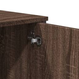 Berkfield Home Highboard Brown Oak 79.5x35.5x137.5 cm Engineered wood - thumbnail 7