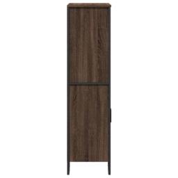 Berkfield Home Highboard Brown Oak 79.5x35.5x137.5 cm Engineered wood - thumbnail 5