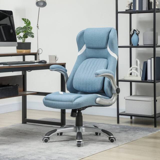 KORVIXA Blue High Back Executive Office Chair w/ Adjustable - Size: 100 cm x 100 cm - image 1