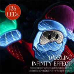 Xmas Haus 39x59cm 190 Led Santa Infinity Light 3m Cable - Size: 39x59 cm - thumbnail 4