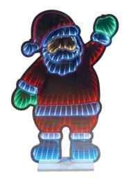 Xmas Haus 39x59cm 190 Led Santa Infinity Light 3m Cable - Size: 39x59 cm - thumbnail 7